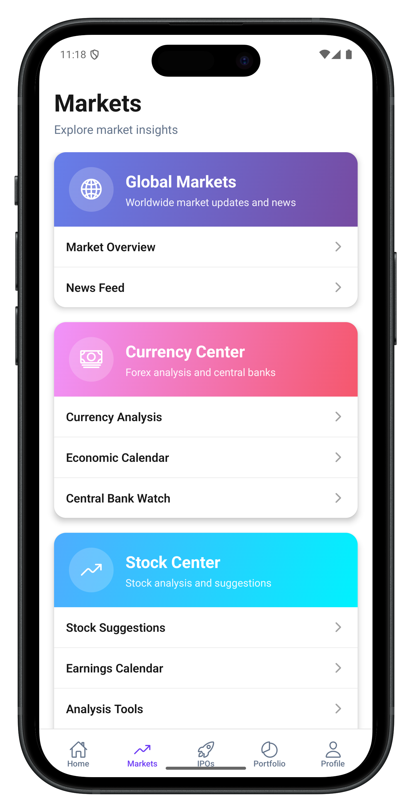 AlphaPulse mobile app interface for portfolio insights